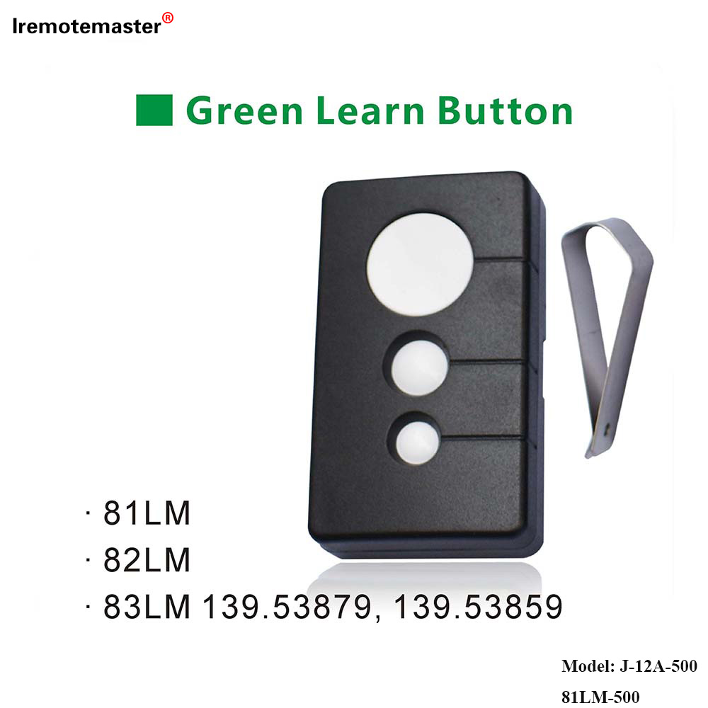 Mo 81LM 82LM 83LM Green Learn Button 390MHz Tatala Tatala Fa'atauta'avale Fale Ta'avale