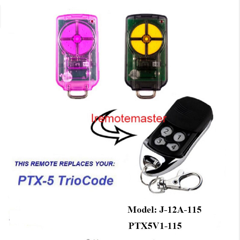 Mo PTX5 V1 TrioCode Faitotoa Mamao Faitotoa Suiga 433.92MHz Rolling Code
